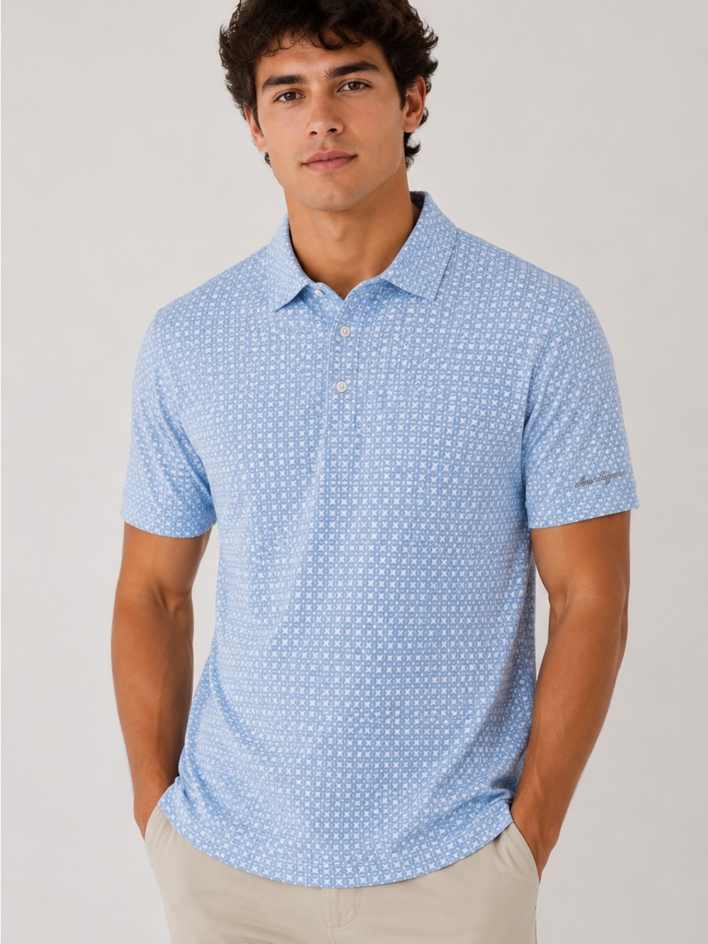 NWT Ben Hogan Performance Polo Shirt 2XL Blue Golf Stretch Moisture Wicking